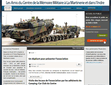 Tablet Screenshot of les-amis-du-site-militaire-de-la-martinerie.org